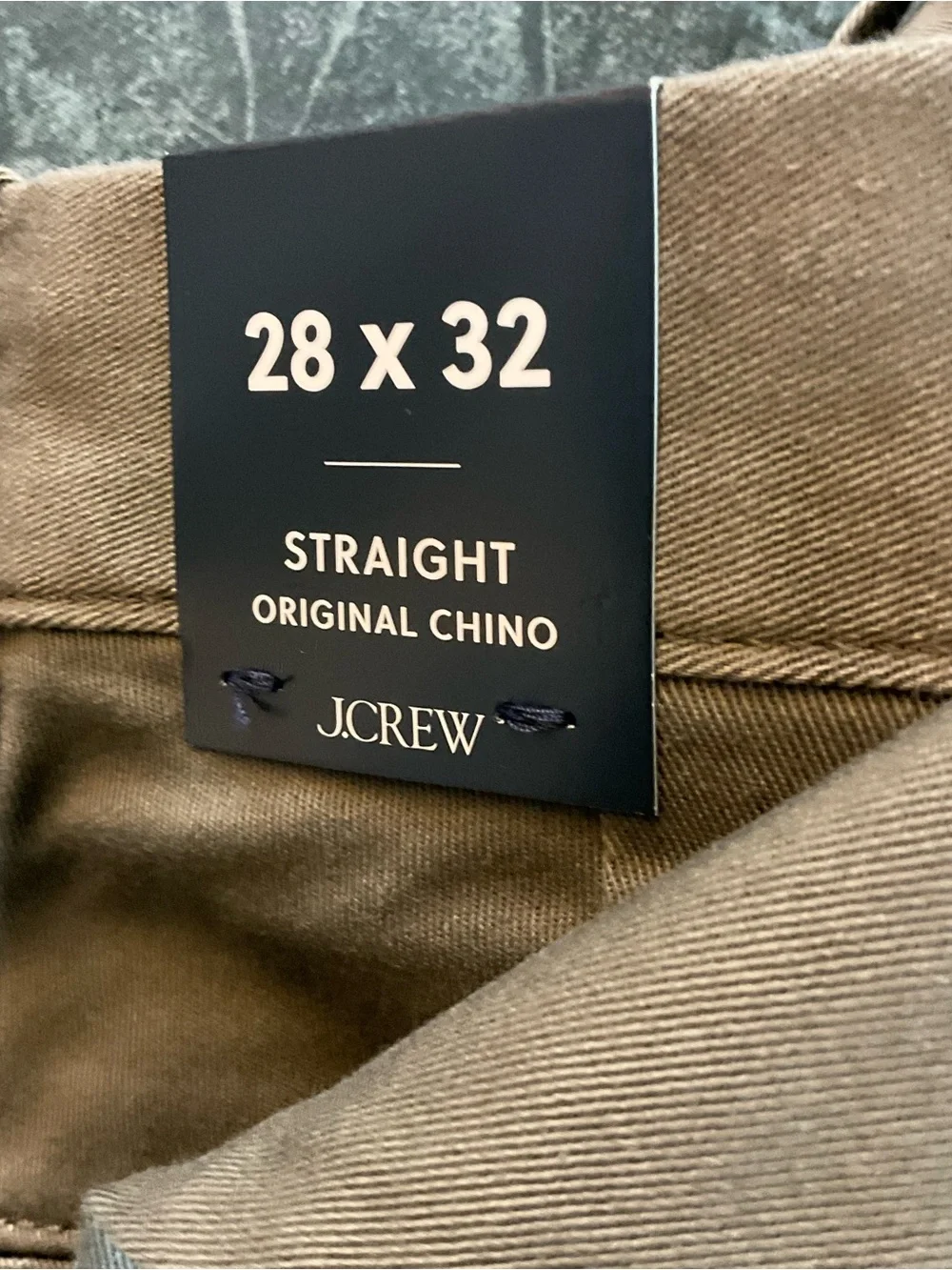 J.Crew Straight-fit original chino pant Catskill Green Men’s 28x32 NWT Office